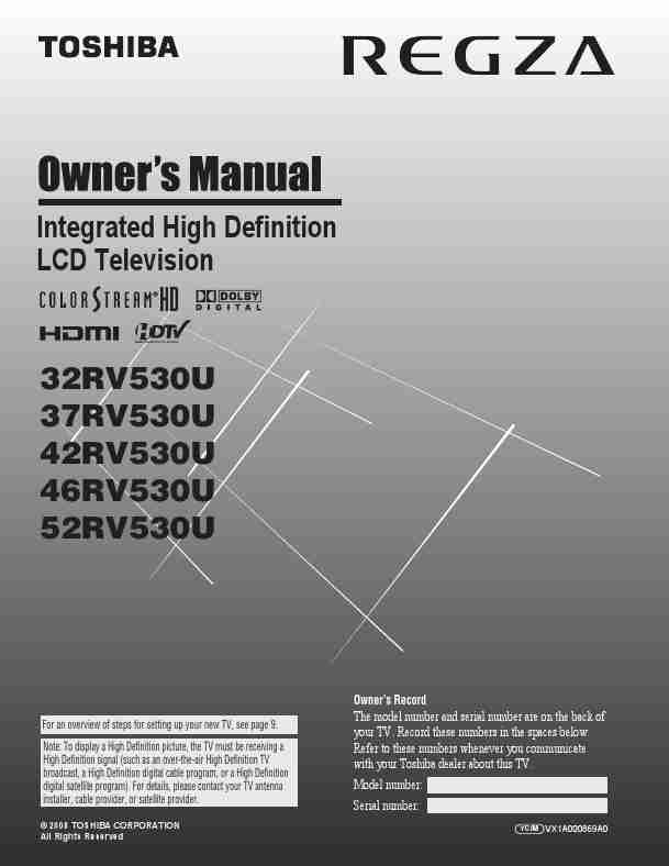 Toshiba Flat Panel Television 42RV530U-page_pdf